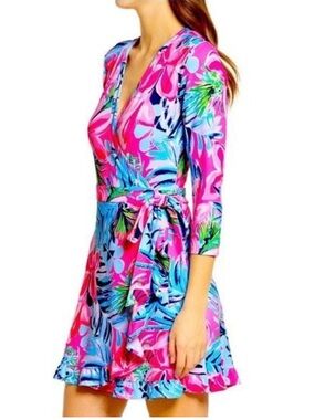 Lilly Pulitzer JessaLynne Romper cockatoo pin pretty in pink size medium